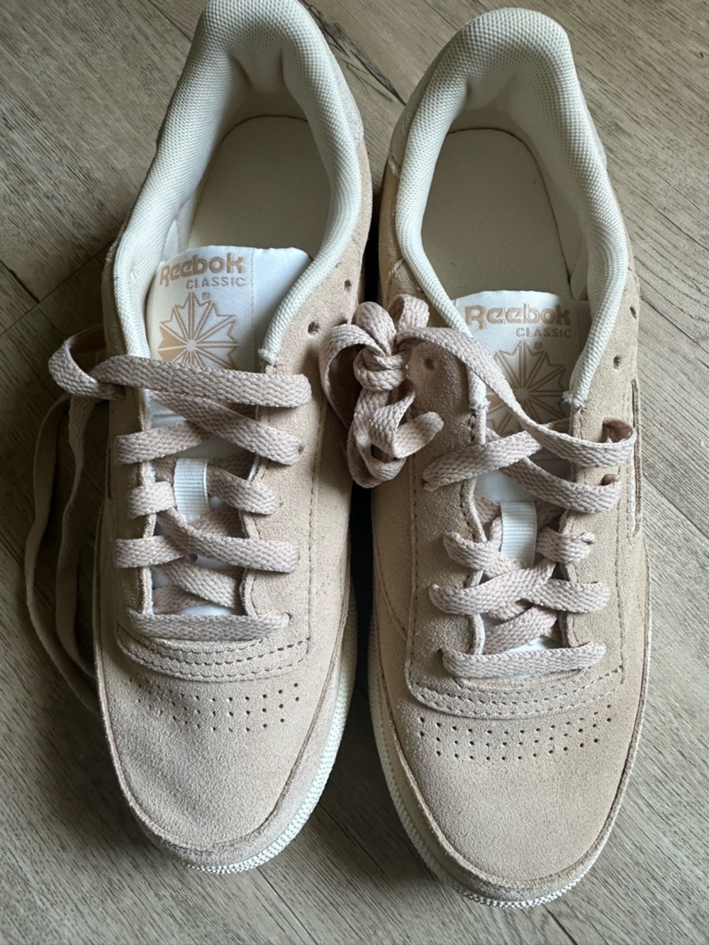 Reebok Club C 85 Vintage Leather Sneaker- Color Tan Sand Clay- Size 9 - Picture 4 of 5